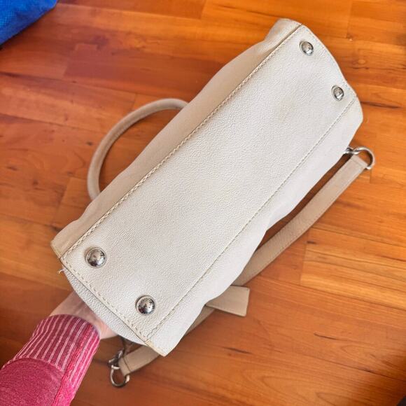 Michael Kors Hamilton Purse bag Cream vanilla ivory pebbles leather - Picture 8 of 10